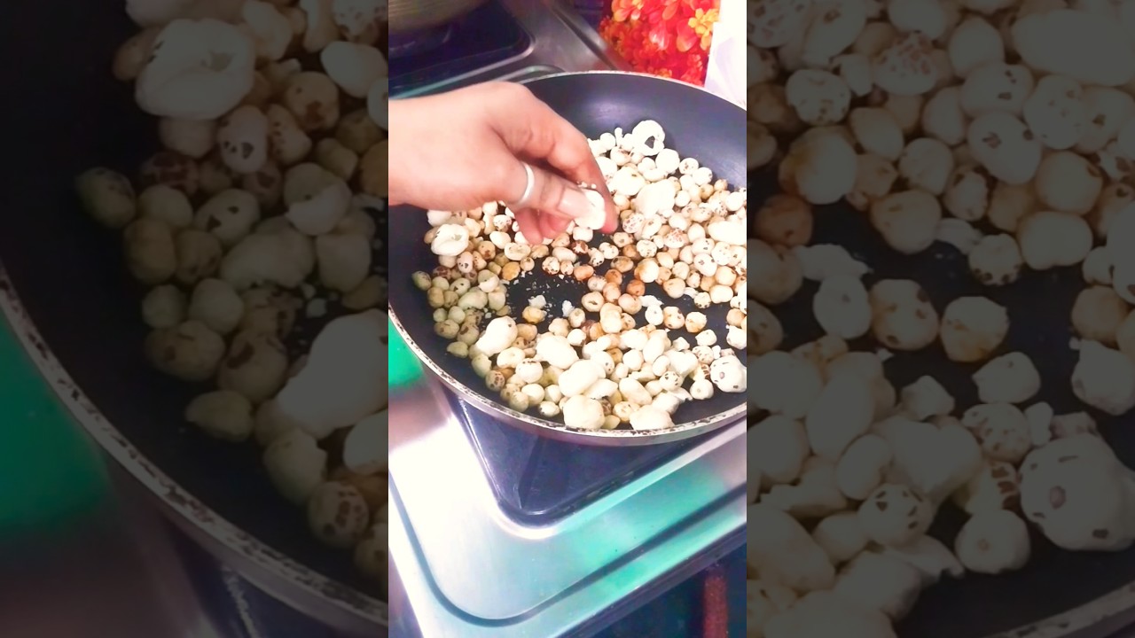 Crispy Makhana Without Deep Fry|| Low Calorie #trending #yt Crispy Makhana Without Deep Fry|| Low Calorie #trending #yt