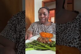 “Making Viral” Sweet Potato & ground beef recipe #likeandsubscribe #weightlossjourney #healthydinner