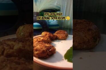 High Protein Soya Tikki Recipe | Healthy Evening Snack | Easy & Crispy #shorts