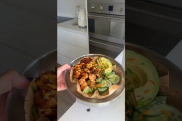 Miso chicken tortilla bowls #healthyrecipes #shorts #foodshorts #cooking #recipe