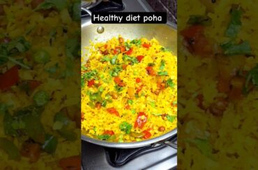 healthy diet poha recipe #food #indianfood #shortsfeed