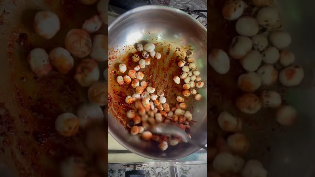 Healthy recipe day-1 Masala Makhana chaat #makhana #healthy Healthy recipe day-1 Masala Makhana chaat #makhana #healthy