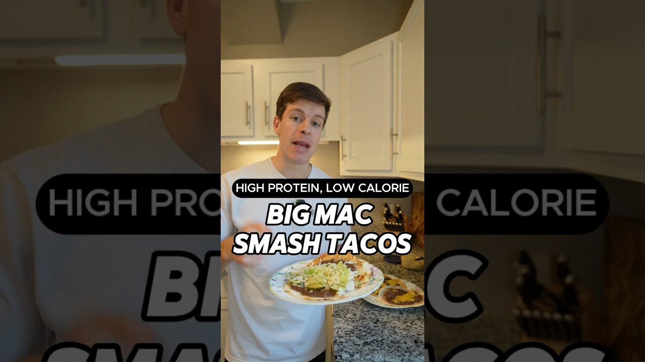 Big Mac Smash Tacos High Protein Low Calorie Recipe #shorts Big Mac Smash Tacos High Protein Low Calorie Recipe #shorts