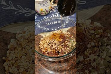 Who Knew Making Granola Is This Easy?? Healthy Snack!