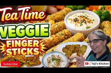 Tea Time Veggie Finger Sticks | Crispy & Healthy Evening Snack Recipe | Easy Veg Starters