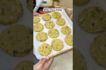 Healthy White Chana Kabab Recipe #iftarsnacks #chanakabab #ramdanrecipes #shorts #AmmisParadise