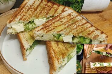 Healthy Tiffin Idea for kids | Healthy Snack | Mint Mayo Paneer Sandwich Recipe | Evening tea Snack