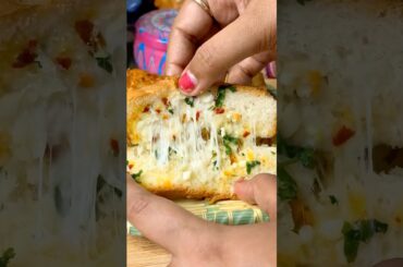 Trending Cheese Garlic Bread Sandwich | Easy Snack #shorts #recipe #cooking #snacks #garlicbread