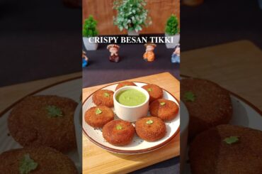 Besan tikki recipe#potato tikki#besan snacks#potato snacks#yt shorts#food shorts#tasty#cookingshorts