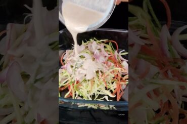 Healthy coleslaw salad #shorts #saladrecipe