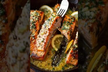 Why Everyone is Obsessed with Garlic Butter Lemon Salmon! Discover the Recipe Now!  #food #pasta