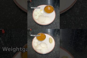 Weightloss vs Weightgain. Breakfast edition. #diet #weightloss #healthy #viral