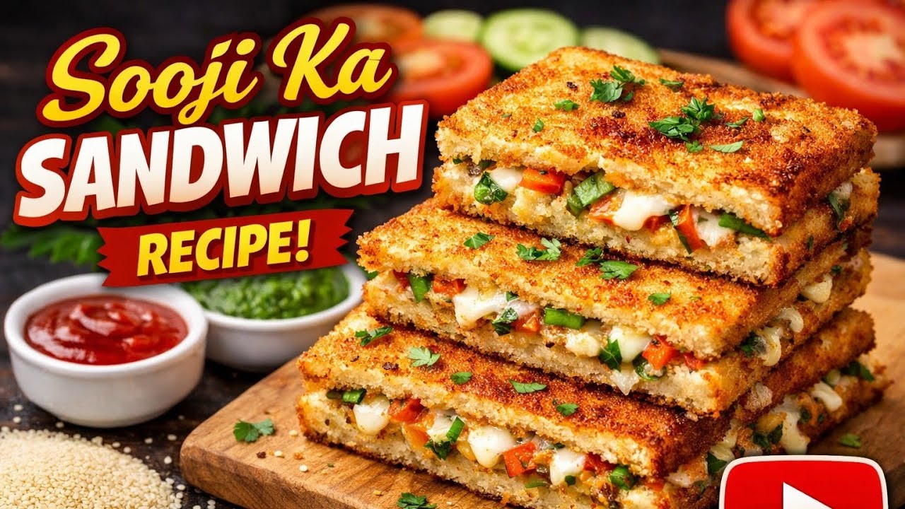 Instant Suji Sandwich | Easy & Healthy Nashta Instant Suji Sandwich | Easy & Healthy Nashta