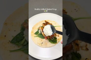 This chicken wrap was so good & bonus it was healthy! #healthyrecipe #chickenrecipes #easyrecipe