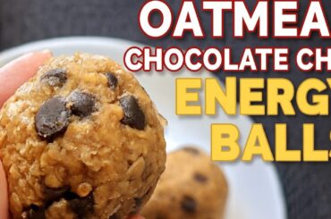 Healthy Chocolate Chip Energy Balls - No Bake! Sweet Craving Snack That Won’t Make You Gain Weight