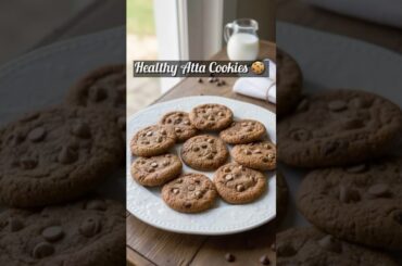 Bakery style Atta cookies | 100% Wheat Eggless Biscuits| Healthy snack | Valentine’s Special #shorts