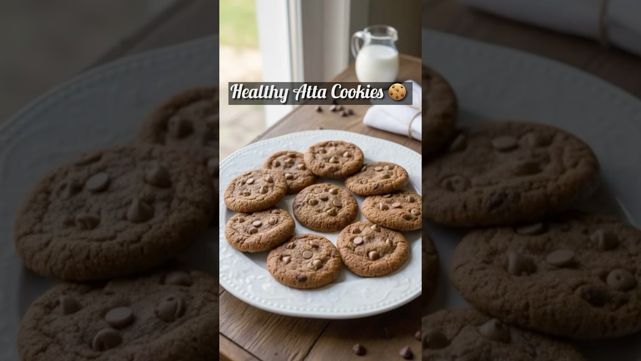 Bakery style Atta cookies | 100% Wheat Eggless Biscuits| Healthy snack | Valentine’s Special #shorts Bakery style Atta cookies | 100% Wheat Eggless Biscuits| Healthy snack | Valentine’s Special #shorts