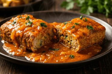 Delicious Stuffed Turkey Roll with Vegetables | Healthy Dinner Recipe