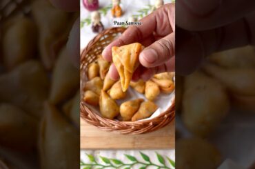 Paan Samosa Recipe | Unique Paan Shape Samosa | Crispy Indian Snack #shorts