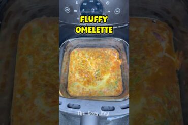 Egg Omelette in Airfryer | Healthy Breakfast in 5 Minutes | No Oil Recipe #shorts