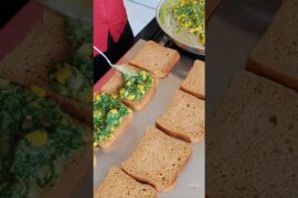 Spinach corn sandwich #shorts #sandwichrecipe