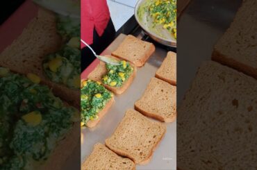 Spinach corn sandwich #shorts #sandwichrecipe