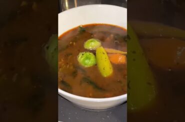 Chicken Broth with Spinach & Roasted Vegetables | Mediterranean Comfort