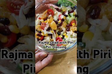 Spicy Rajma Salad with Peri-Peri Dressing|High-Protein Healthy Salad Recipe|Weight Loss Indian Salad