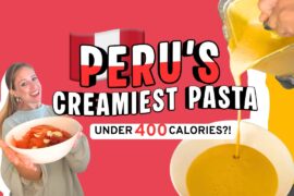 Healthy Peruvian Pasta Recipe | Creamy Huancaina Made Low Calorie