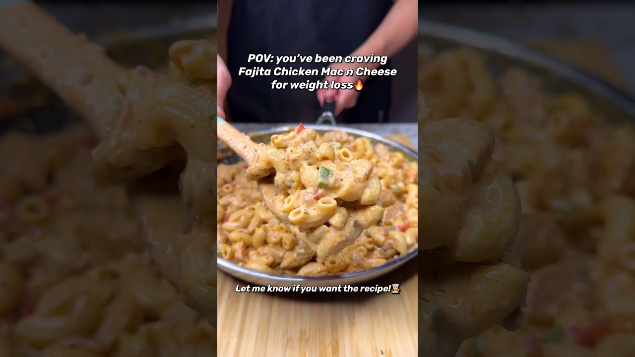 Craving Fajita Chicken Mac n Cheese for Weight Loss? Recipe Dropping TODAY! #recipe #fitness Craving Fajita Chicken Mac n Cheese for Weight Loss? Recipe Dropping TODAY! #recipe #fitness