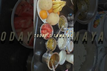 Today's samayal keerai kulambu katrikai #shortsfeed #cooking #lunch #viralvideo #youtubeshorts