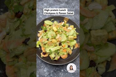 I lost 5 kg in month eating this #salad #paneersalad #saladrecipe #chickpeas #healthylunch #lunch