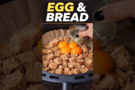 Egg & Bread breakfast recipes in air fryer #airfryer #yt #ytshorts #food #recipe #recipe