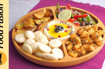 Healthy High Protein Chicken & Hummus Platter Ramzan Special Recipe By Food Fusion