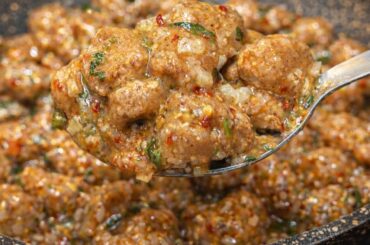 Lemon Garlic Soya Chunks Recipe | Quick Protien Lunch | Healthy Dinner Idea | Perfect Veg Protein