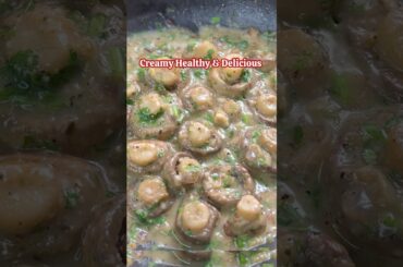 Healthy Butter Garlic Mushroom | Protein Rich Mushrooms Recipe | Weight Loss Dinner Recipes #shorts