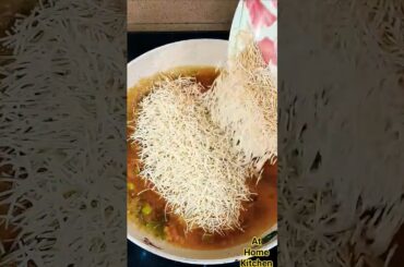 Healthy Breakfast Recipe | Veg Vermicelli Upma #shorts #food #athomekitchen #cooking #recipe #upma