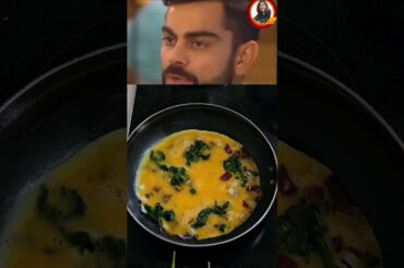 Virat Kohli Favourite Daily Breakfast #shorts #viral #trending #palakomellete #viratkohli #recipe
