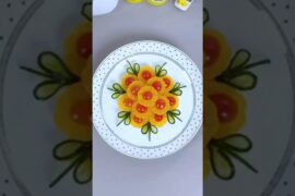 5-Minute Salad Decoration That Looks Like Restaurant Art! Turning a Simple Salad into a Masterpiece
