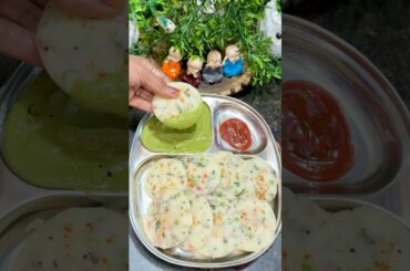 Healthy and Tasty Vegetable Idli | Healthy Breakfast for Kids #healthyfood #idlirecipe #virlshort