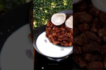 Powerful Dates Milk Recipe Natural Energy Booster Dessert #indiakatadka #recipe #yt #dates #cooking