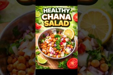 Protein Rich Chana Salad For Fat Loss #shorts #ytshorts #chanasalad #salad #healthybreakefast #food