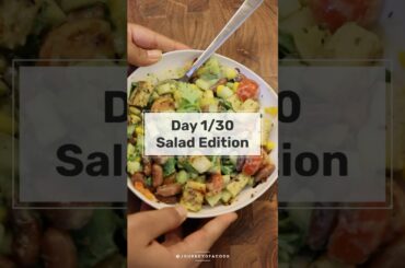 Day 1/30 | High Protein Mexican Salad | Healthy Lunch & Dinner Idea #weightloss #salad #recipe