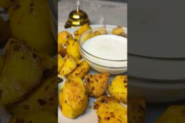 Crispy Oven Roasted Potatoes in 15 Minutes | Easy & Healthy Snack Recipe#asmr