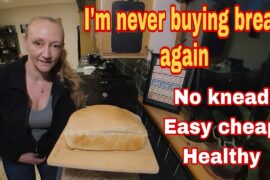 Never buy bread again | Easy no knead sandwich bread | Air fryer bread
