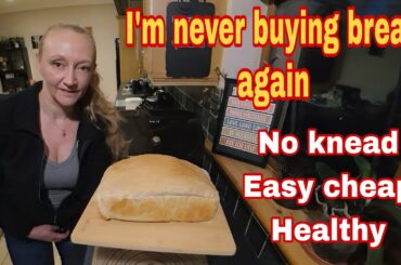 Never buy bread again | Easy no knead sandwich bread | Air fryer bread