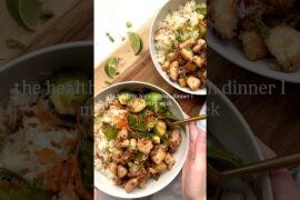 Honey Sesame Chicken Meal Prep Bowls #sesamechicken #mealprep #healthydinner