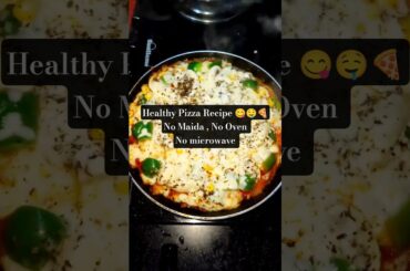 Healthy Suji Pizza Recipe , No oven , No maida Pizza #shorts #food #pizza #recipe #trending #viral