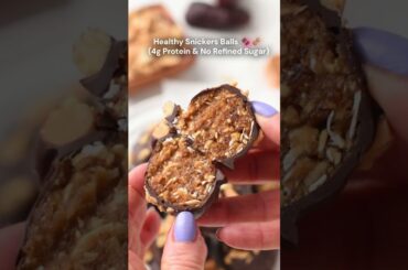 Stop Buying Snickers! Make These Instead #healthysweets #snickers #healthytreats #plantbasedrecipes