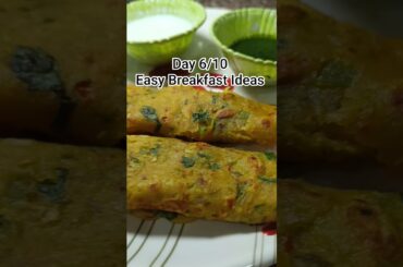 Day 6/10 Easy breakfast ideas.... #easybreakfastideas #food #recipe #indianbreakfast #cookingshorts